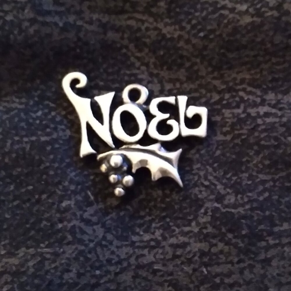 Vintage Silver Noel Charm Retired Design by James Avery